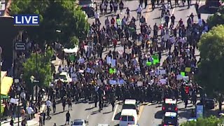 Protesters Decrying Death of George Floyd Spread Across San Jose