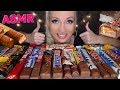 ASMR Chocolate Candy Bars 🍫 Mukbang 먹방 (KINDER, TWIX, SNICKERS, KITKAT, MARS) ASMR Eating Sounds