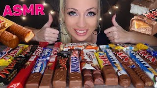 Asmr Chocolate Candy Bars Mukbang 먹방 Kinder Twix Snickers Kitkat Mars Asmr Eating Sounds