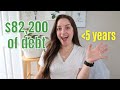 5year debt free journey update  82200 in less than 5 years