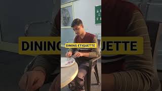 dining etiquette | table manners | etiquette and  manners | how to eat with fork and knife #shorts