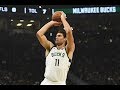 Brook lopez is a 7foot sniper  14 triples in two games