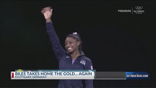 SIMONE BILES TAKES HOME ANOTHER GOLD MEDAL