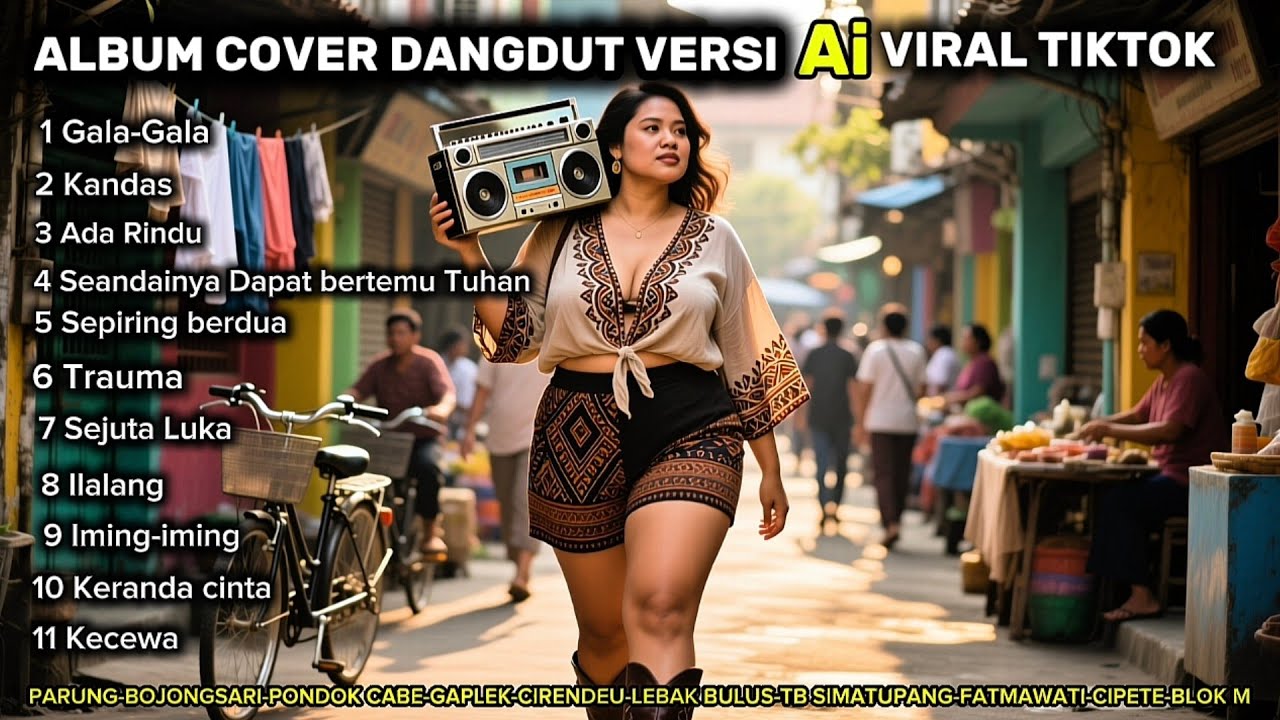 Album cover dangdut Versi AI Viral tiktok, Gala-gala, Kandas,Ada Rindu,Kecewa,Ilalang,Keranda Cinta,