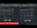 2-Story -10x10 Lot: AUTOCAD 2D & SKETCHUP 3D MODEL