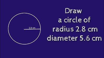 How to draw a circle of radius 2.8 cm.shsirclasses.