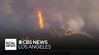Orange County officials provide information on Airport Fire burning in Trabuco Canyon thumbnail