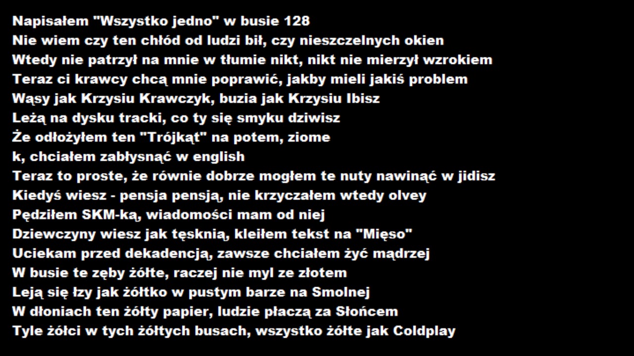 taco hemingway ztm prod borucci tekst youtube taco hemingway ztm prod borucci tekst youtube