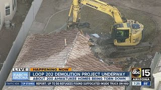 ADOT begins to destroy Ahwatukee homes