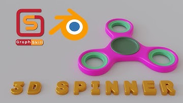 Tutorial | Fidget Spinner Blender 3d modeling | Graph Skill