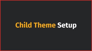 Bizix  - Child Theme Setup