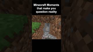 Minecraft question reality moment