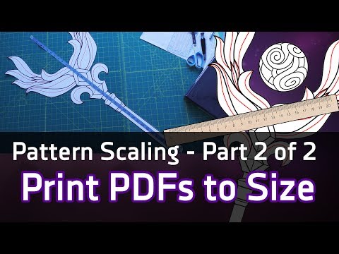 [Tutorial] Part 2: Accurate Cosplay Pattern Scaling and Printing: Print PDFs to your own size