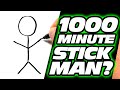 Drawing a stick man in 1000 minutes  100 min  10 min  1 min  10 seconds