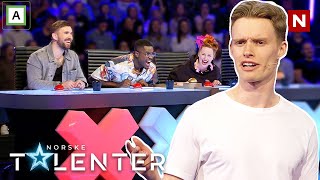 Benjamin imiterer Stian Blipp og andre kjendiser | Auditions | Norske talenter