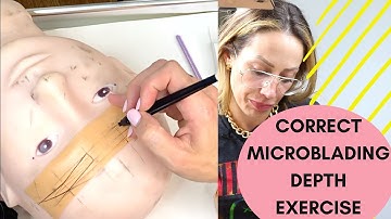 Achieving Correct MICROBLADING DEPTH on Latex {How to practice perfect the perfect depth}