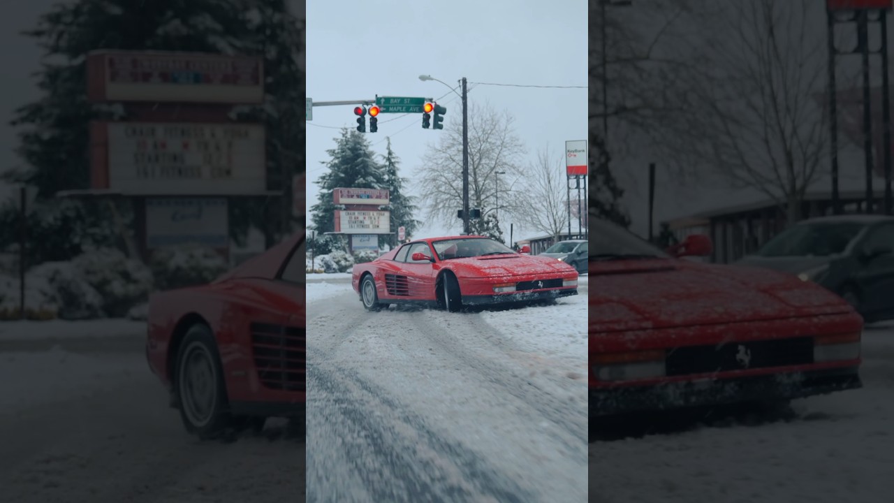Bet you wouldn’t take your testarossa out in the snow.. on bald summer tires.. 