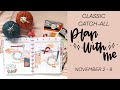 Plan with Me // Classic Catch-All Happy Planner // November 2 - 8