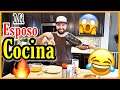 MI ESPOSO COCINA 🔥 Siguiendo Una Receta En YOUTUBE 😂