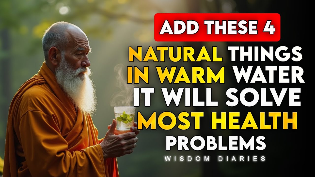 Add These 4 Natural Things to Warm Water | Heal Your Body Naturally | Buddhist Wisdom