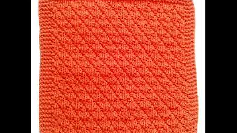 how to knit dishcloth pattern washcloth bath cloth spa cloth easy knitting pattern - DayDayNews