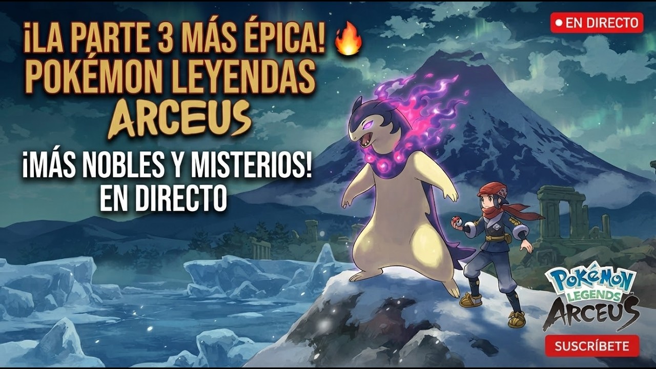 ¡A LA ISLA ESCUPEFUEGO! 🔥 Y sigo intentando atrapar al Snorlax Alfa | LEYENDAS PÓKEMON: ARCEUS (Par
