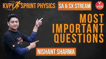 KVPY SPRINT 2021 - PHYSICS MOST IMPORTANT QUESTIONS | KVPY Preparation | Nishant Sharma | VOS