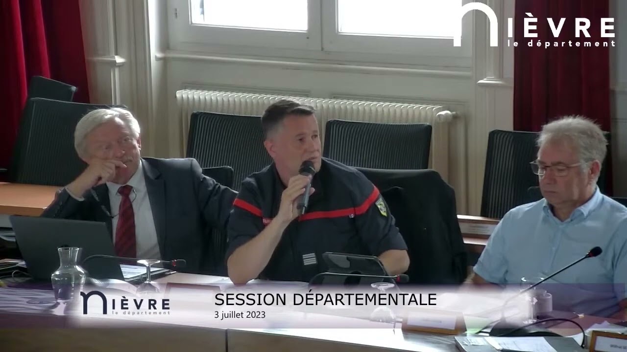 Présentation du Plan Volontariat 2023 - 2027 au Conseil Départemental de la Nièvre - SDIS 58