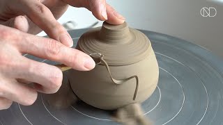 물레로 만드는 도자기 합 :  Making a ceramic covered box [ONDO STUDIO]