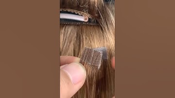 💛Mini tape tutorial,it’s convenient 😆.                   #shorts #hairextensions