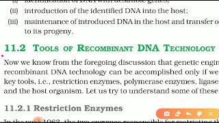 Tools of  Recombinant DNA Biotechnology