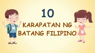 10 Karapatan ng Batang Filipino