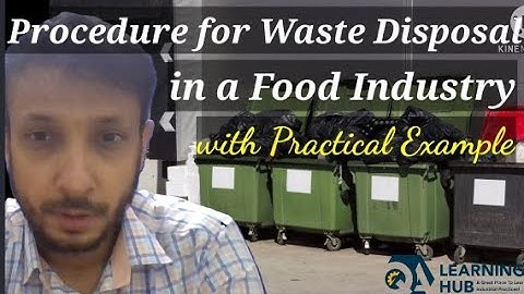 Waste Disposal | GMP | Good Manufacturing Practices