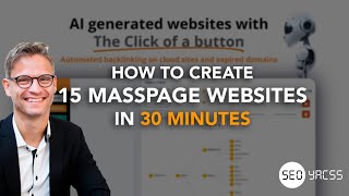 How to create 15 masspage websites in 30 minutes by YACSS 585 views 6 months ago 32 minutes