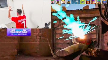 kennyS fells off the chair because of Faceit Players