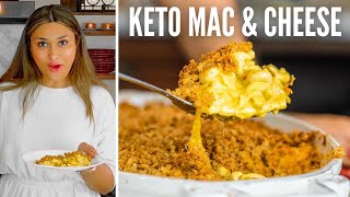 KETO MAC AND CHEESE 2 WAYS! How to Make Cauliflower Mac & Cheese + Low Carb Pasta Mac and Cheese!