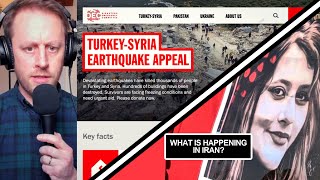 811. Turkey &amp; Syria Earthquake Appeal / What is happening in Iran? (Articles &amp; Vocabulary)