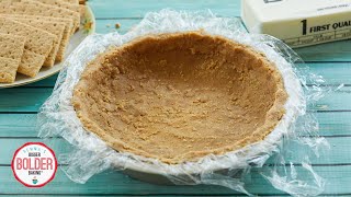 How to Make A Cookie Pie Crust (2 Ingredients, No Baking)