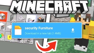 SECURITY FURNITURE MOD/ADDON FOR MINECRAFT PE 1.21 Hindi - 2025!!!
