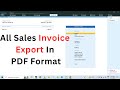 Effortless Multi-Invoice Export in PDF from Tally Prime 🧾