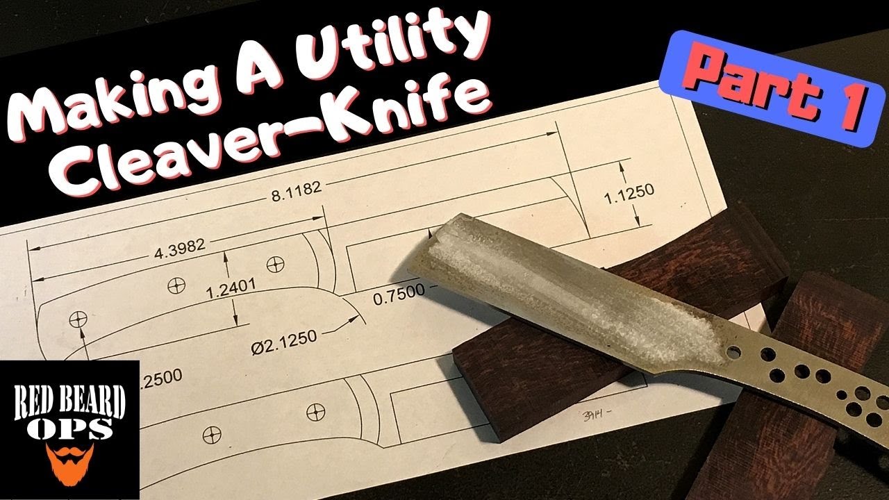 Making a Utility Cleaver Knife Part 1 YouTube
