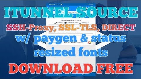 Itunnelv2 Full Source Code - Create your own Injector VPN app  on android