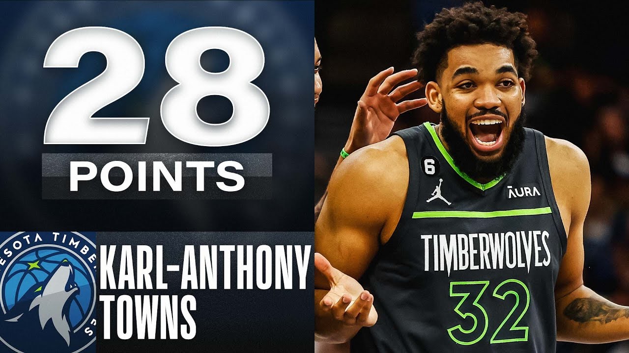 Karl-Anthony Towns GOES OFF For 28 Points In #ATTPlayIn W! | April 14, 2023