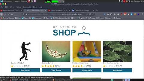 Blind OS command injection with output redirection