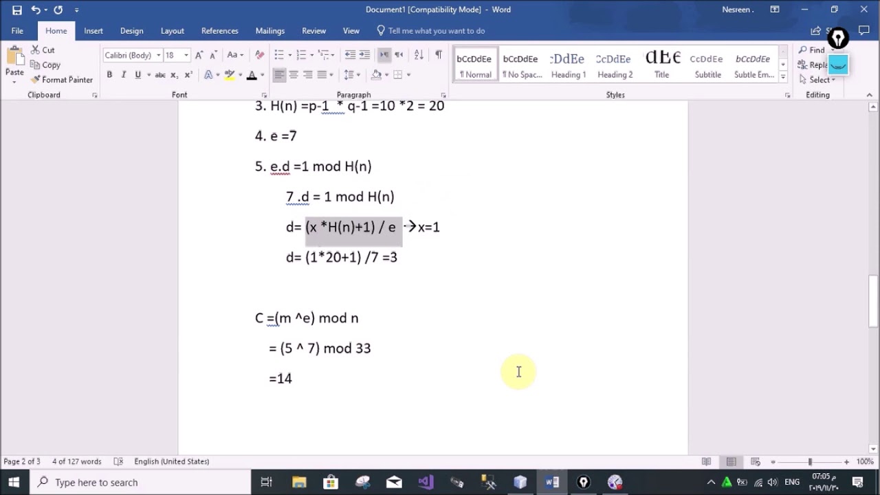 (RSA algorithm(asymmetric key