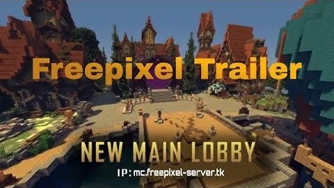 THE BEST HYPIXEL LIKE SERVER FOR CRACKED. TRAILER #freepixelontop