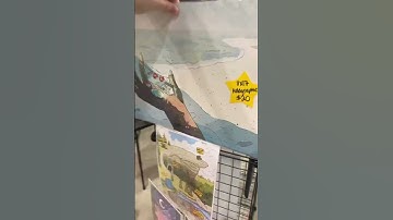 I taped all my prints together to make setting up in artist alley faster, and it really worked!