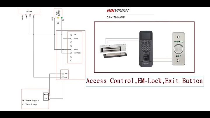 #Hikvision #Access control connection #em Lock by cd sir @teknotubetutorials7221