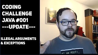 Celebrity Java Coding Challenge #001 UPDATE - Using Exceptions Profile