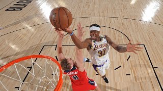Kostas antetokounmpo scored 9 points in the final lakers scrimmage
against washington wizards.